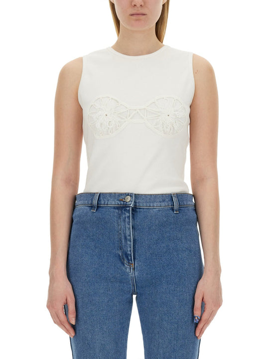 Magda Butrym T-Shirt Crochet Bra