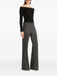 Courregès "Off Shoulder" Rib Knit Top