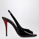 Christian Louboutin Sofia Z Slingback Pumps In Black Patent Leather