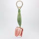 Christian Louboutin Leather Bag Charm In The Shape Of A Tulip