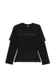 Courregès Black Cotton T-Shirt