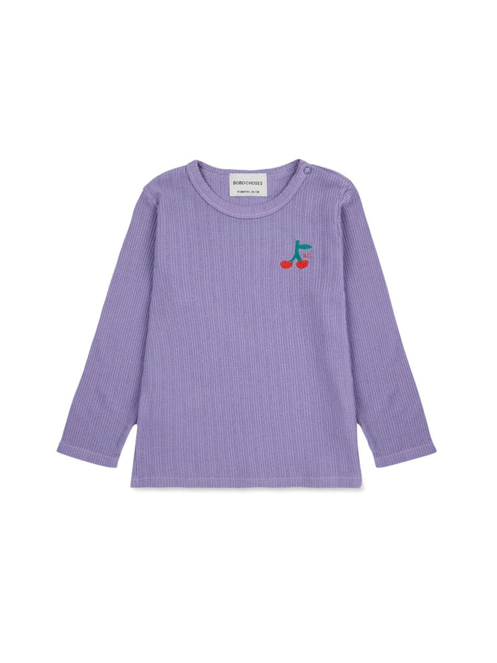 Bobo Choses Baby Cherry Long Sleeve Tight T-Shirt