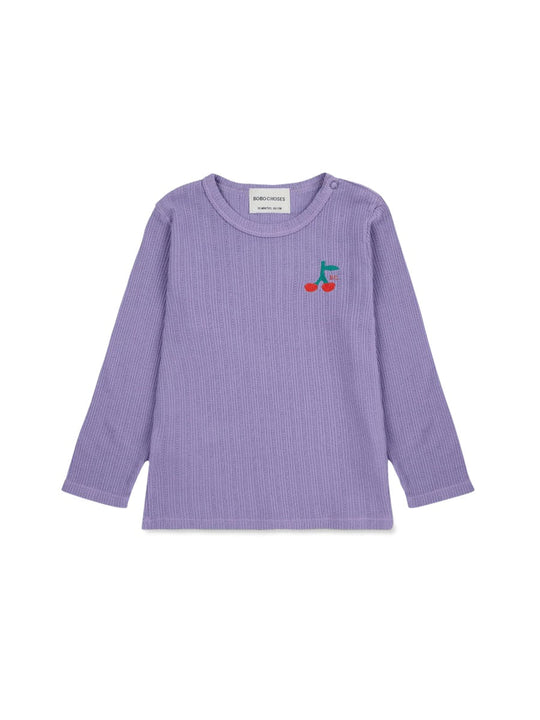 Bobo Choses Baby Cherry Long Sleeve Tight T-Shirt
