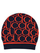 Gucci Hat Mag Hat J/ Mid.night Bl/Red