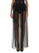 Dolce & Gabbana Silk Chiffon Long Skirt