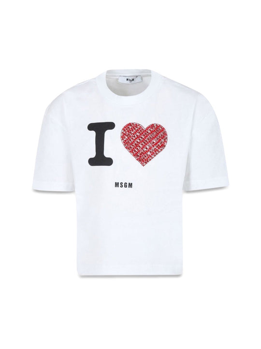 Msgm Jersey T-Shirt Girl