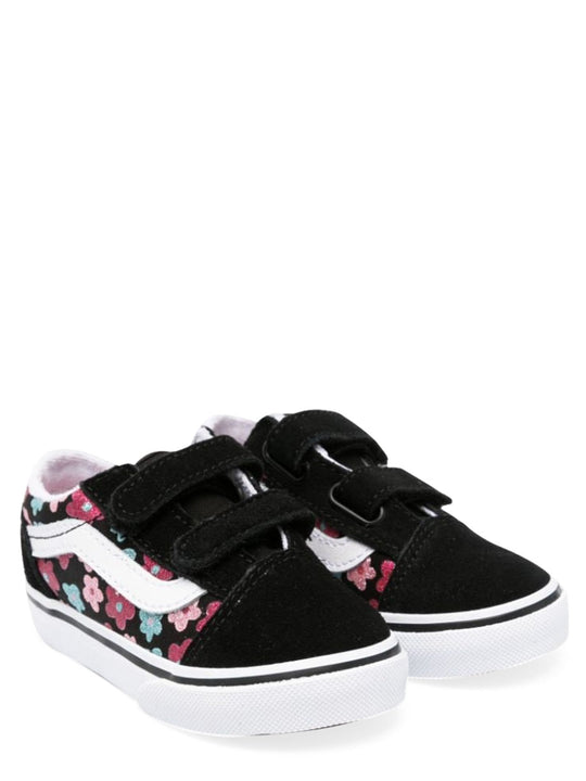 Vans Old Skool V Glitter Flower Power Multi/True White