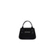 Balenciaga Black Canvas Small Cabas Navy Handbag