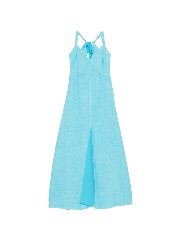 120% Lino Linen Long Dress