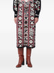 Farm Rio Patterned Silk Skirt