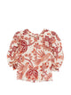 Farm Rio Flower Print Silk Shirt