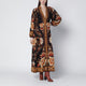 Farm Rio Black “Majestic Garden” Long Dress