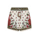 Farm Rio Floral Paula Black Linen Wonder Sand Short