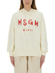Msgm Sweatshirt With Brushed Logo
