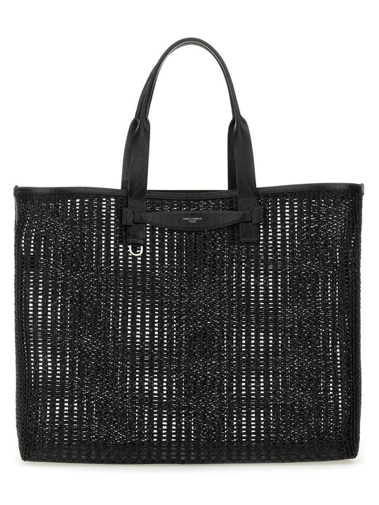 Dolce & Gabbana Woven Mesh Shopping Bag