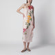 Farm Rio Garden Terrace Floralprint Linen Maxi Dress