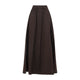 Co Brown Parachute Cotton Long Skirt