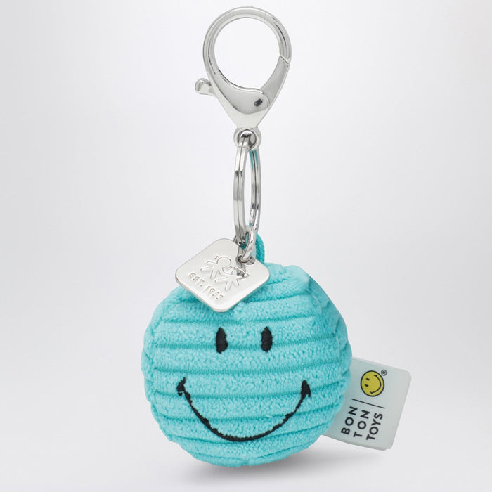 Bon Ton Toys Smiley Velvet Keychain Light Blue