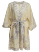 Zimmermann "Indra Plunge" Short Dress