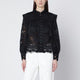 Farm Rio Black Richelieu Cotton Blouse