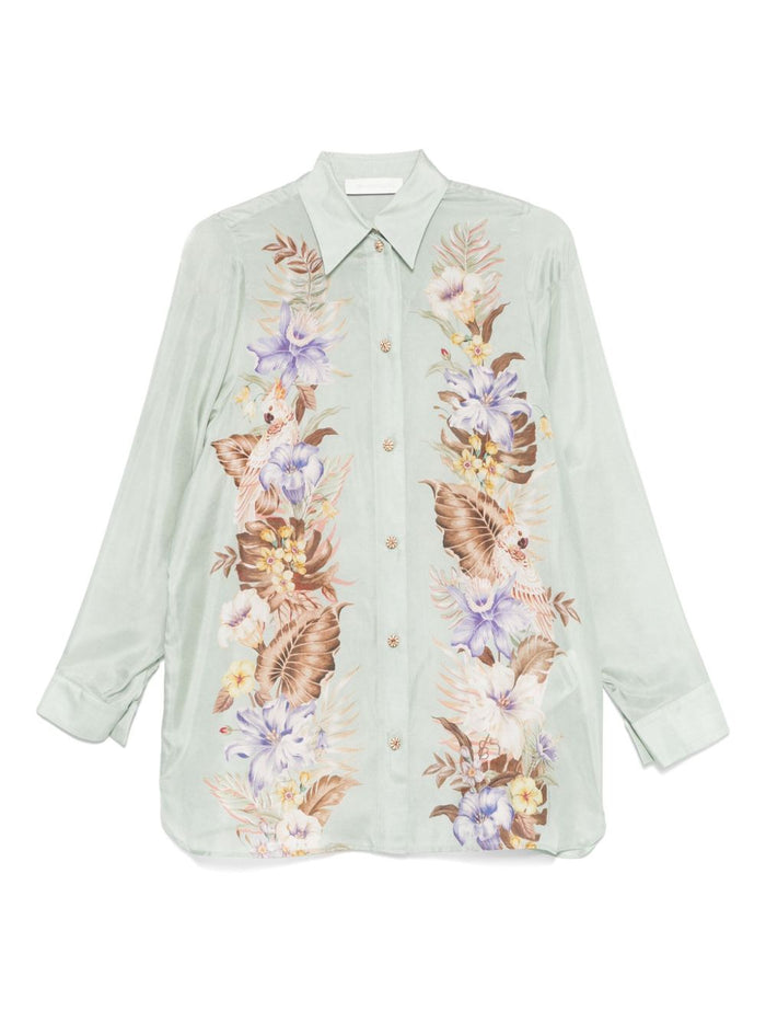 Zimmermann Coco Printed Silk Shirt