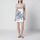 Farm Rio Coast Stars Printed Linen Midi Dress