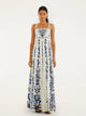 Farm Rio Long Dress With Floral Print