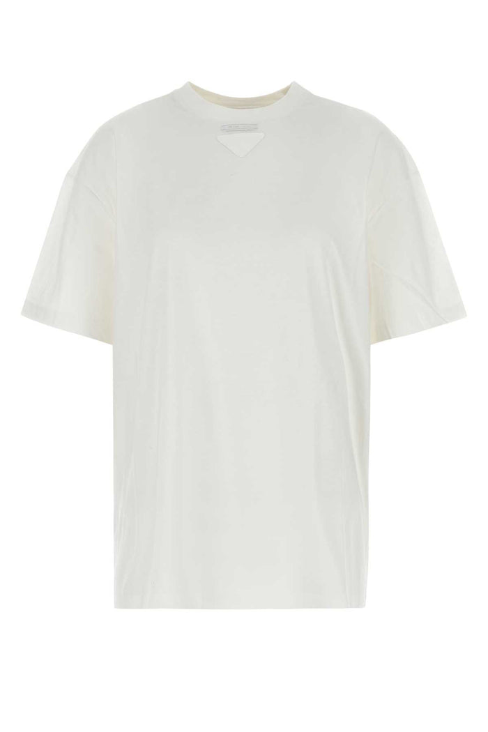 Prada White Cotton Oversize T-Shirt