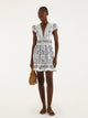 Farm Rio Flowers Arch Ruffled Mini Dress