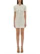 Self-Portrait Mini Crochet Dress With Sequins