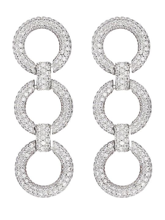 Self-Portrait Earrings With Crystals