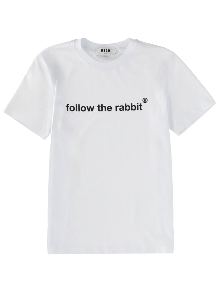 Msgm "Follow The Rabbit" T-Shirt