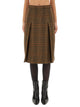 Saint Laurent Wool And Cashmere Midi Skirt