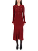 Self-Portrait Midi Dress With Collar