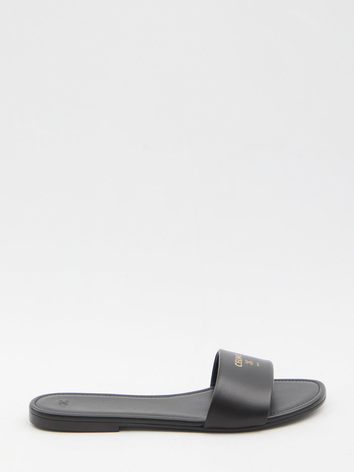 Celine Black Slip On Easy Mule