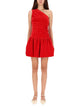 Patou One-Shoulder Mini Dress "Bloomer" Effect