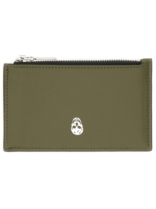 Alexander Mcqueen Card Holder "Skull"