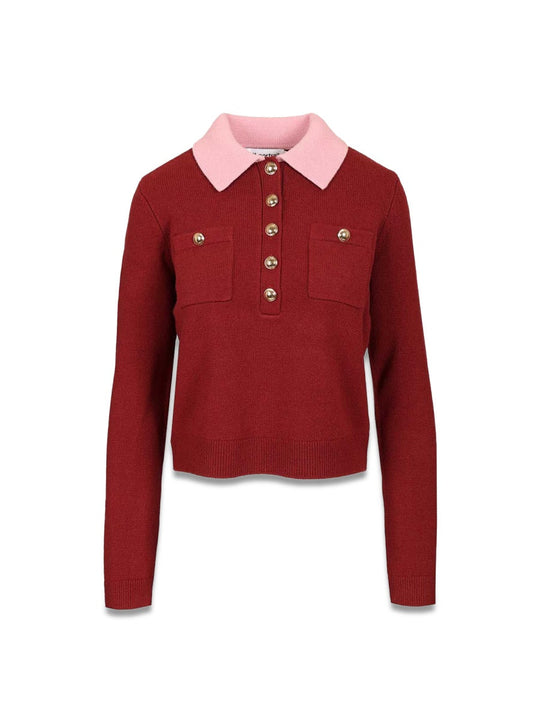 Self-Portrait Polo Cardigan