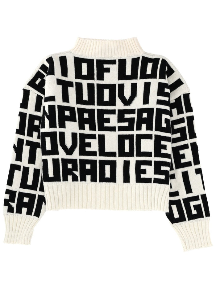 Msgm "Msgm X Caterina Frongia" Lettered Sweater