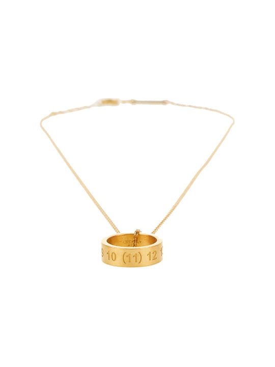 Maison Margiela Collana Con Anello Numerico