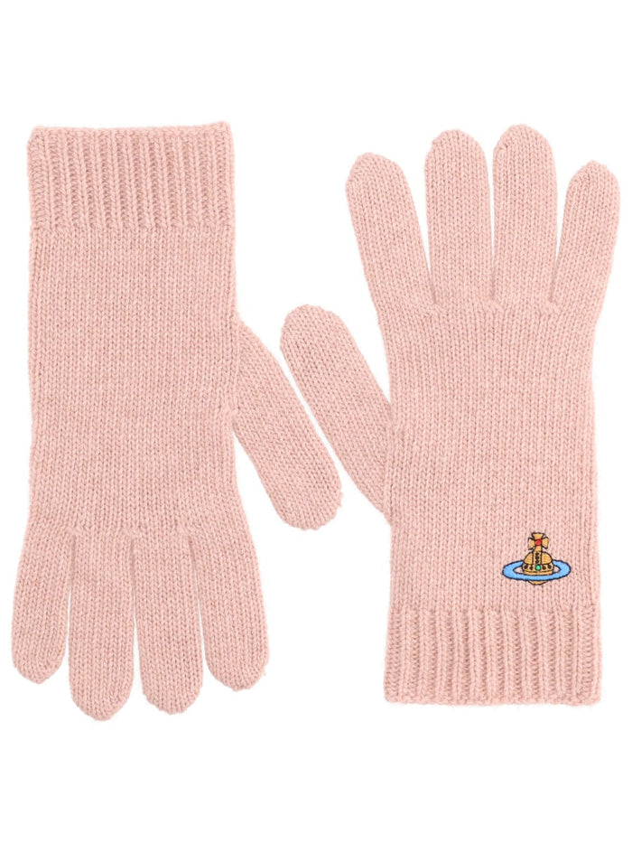 Vivienne Westwood Gloves With Orb Embroidery