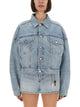 Alexander Wang Denim Clip-On Trucker Jacket