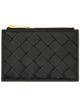 Bottega Veneta "Woven" Card Holder With Zipper