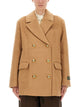 Ganni Double-Breasted Wool Blazer
