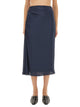 Theory Draped Midi Skirt