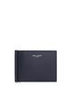 Saint Laurent Bill Clip Wallet In Smooth Leather