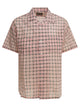 Beams Plus "Open Collar Nylon Airy Plaid" Casual Shirt
