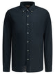 Beams Plus Coolmax Blue Linen Polyester Casual Shirt