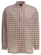 Beams Plus Open Db Nylon Airy Plaid Pink Nylon Casual Shirt