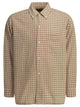 Beams Plus Open Bd Sucker Orange Cotton Linen Casual Shirt